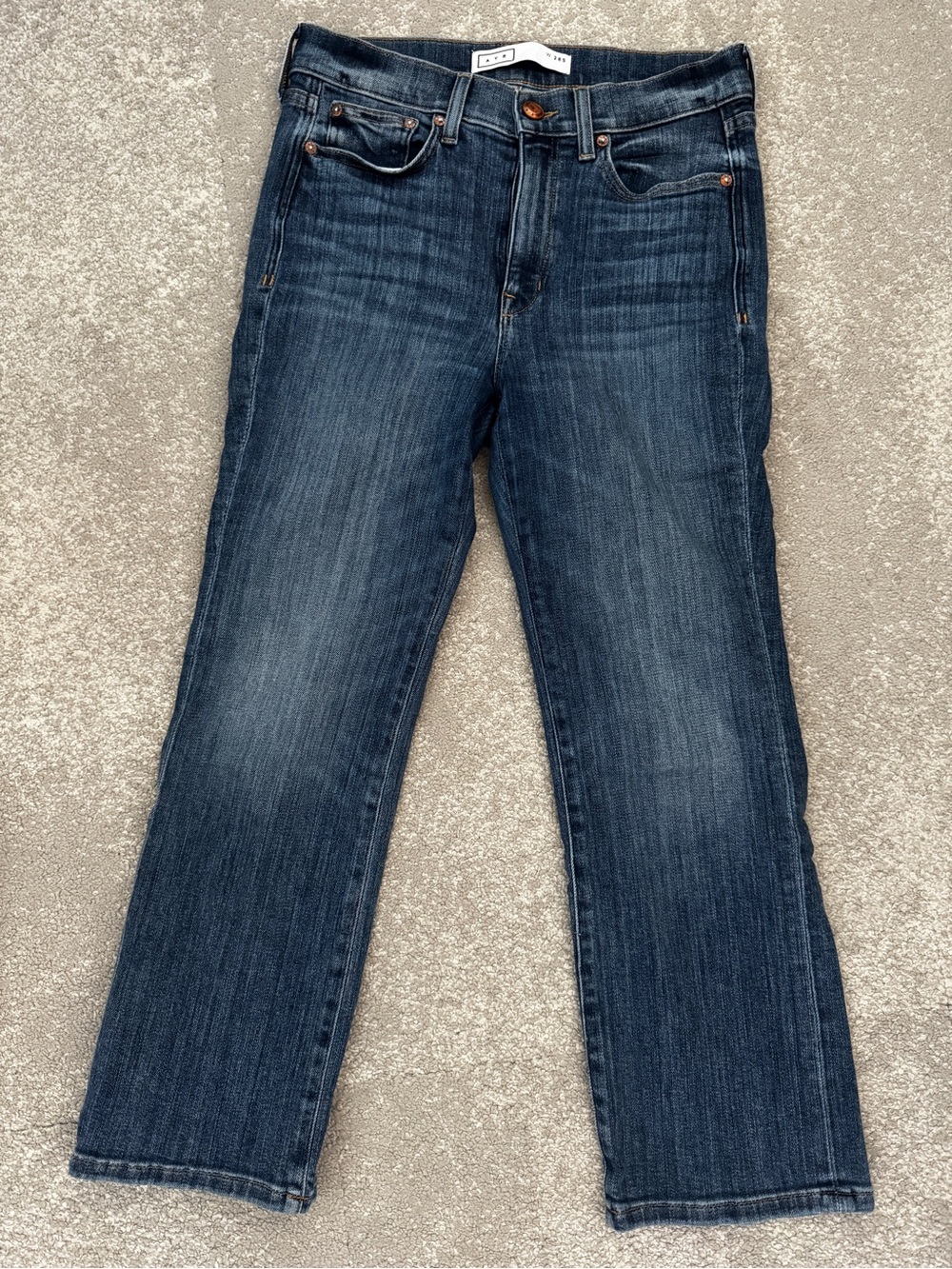 AYR Straight Leg Jeans in Medium Blue Wash - Picture 6 of 6